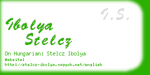 ibolya stelcz business card